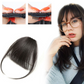 Human Hair Clip In Bangs Extension Hand Tied Bangs with Temples One piece Extensions