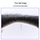 Men Forehead Toupee Hairline Hairpiece Replacement Thin 100% Human Hair Toupee
