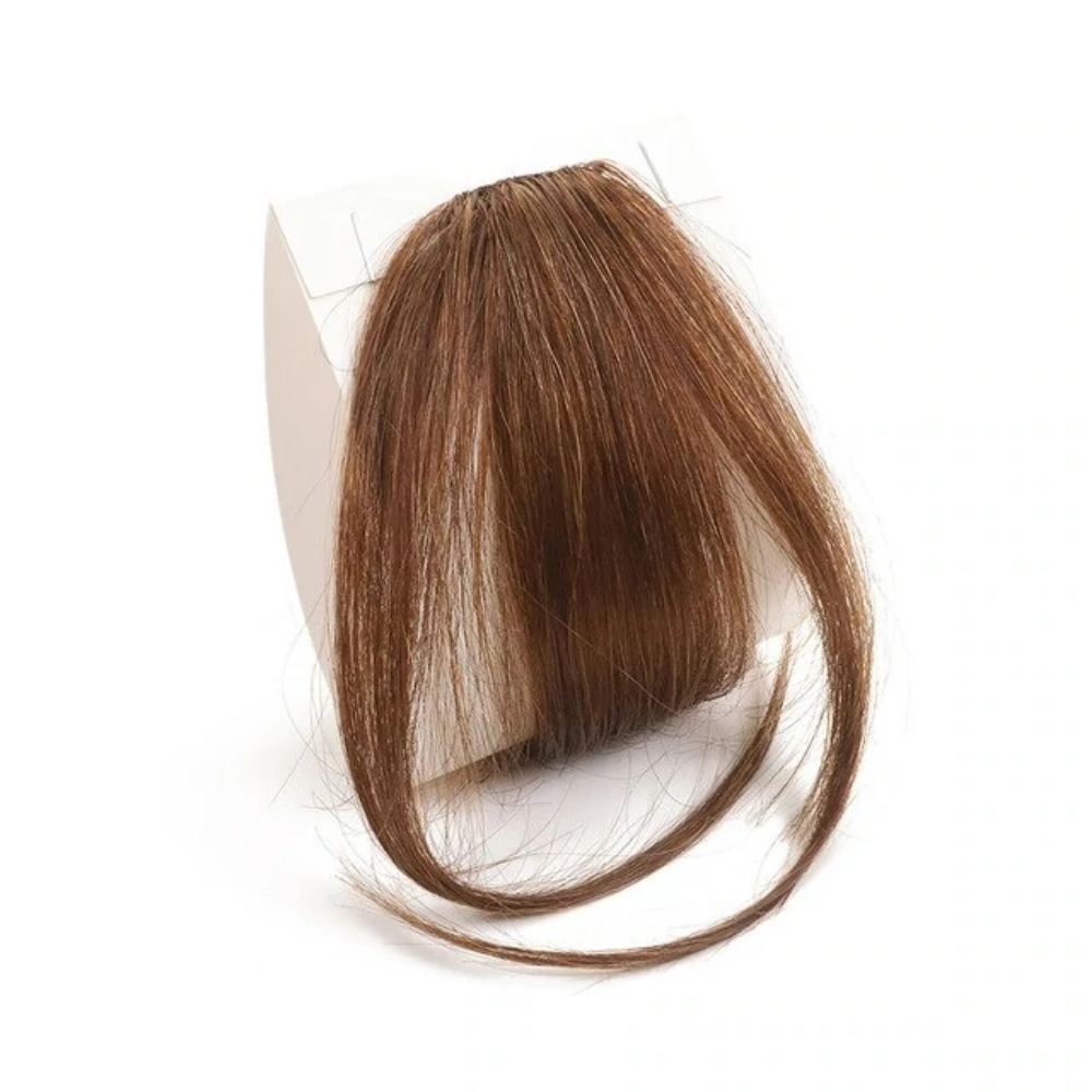 Nice One Bangs Hair Clip in Bangs 100% Human Hair Extensions Wispy Fringe with Temples Hairpieces for Women