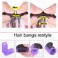Clip In Bangs Natural Black with Temple Light Thin Forehead Hairpiece Human Hair Fringe