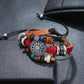 Charm Bracelet Beaded Cowhide Bracelet Temperament Everything Beaded Leather Bracelet New Bracelet Manufacturers Supply