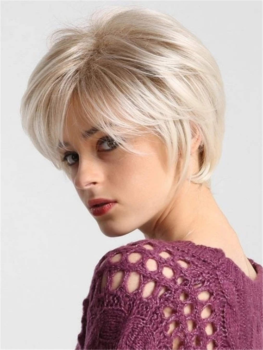 Hair Womens Blonde Wigs Short Hairstyle Soft Healthy Daily Wear Wig Short Synthetic Wigs for Women Mommy Gifts Wigs
