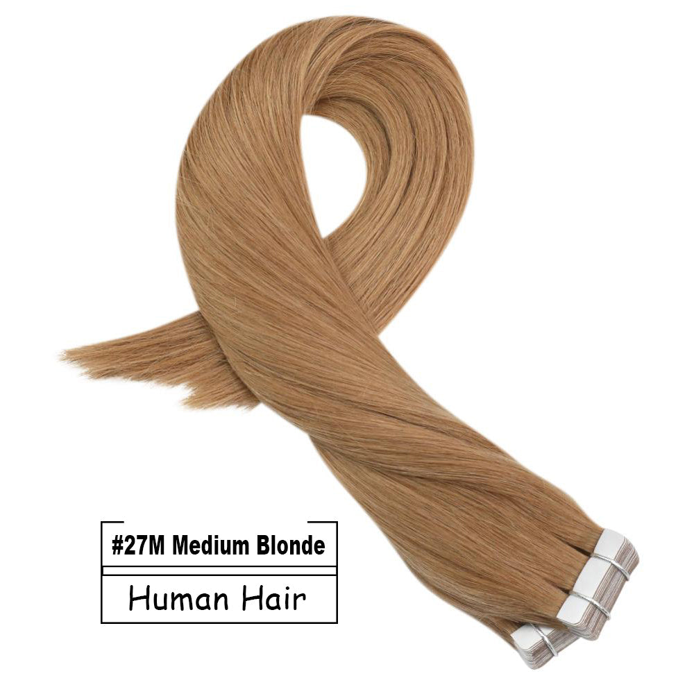 Tape In Hair Extensions Human Hair Hairpieces 20 Pieces 50G/Set Double Sided