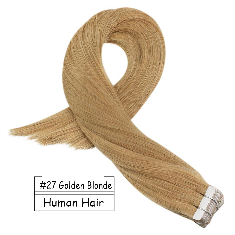 Tape In Hair Extensions Human Hair Hairpieces 20 Pieces 50G/Set Double Sided