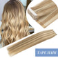 Tape in Hair Extensions Human Hair Seamless Skin Weft Remy Straight Hair 20pcs/Package 50g