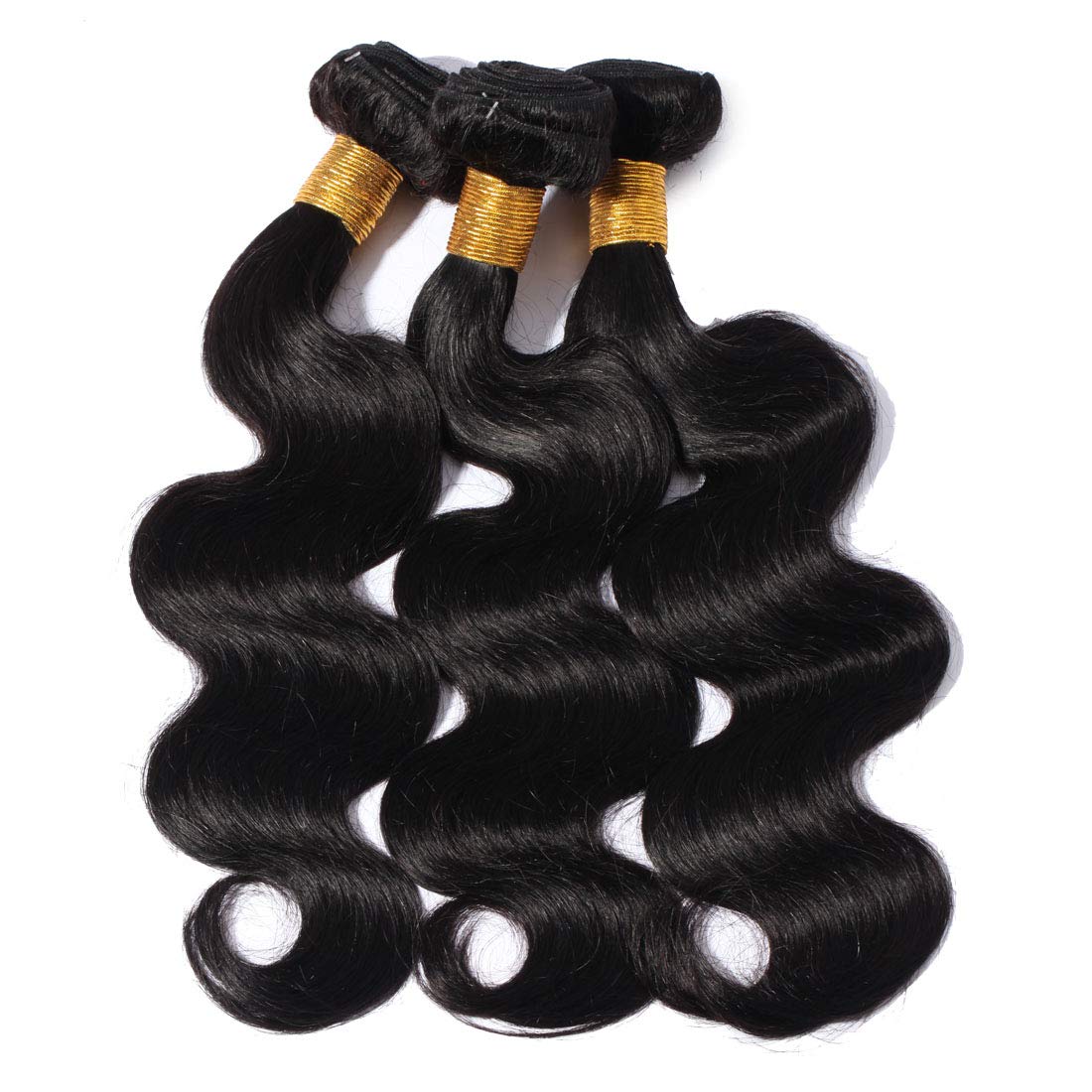 Virgin Hair Weft Weave Extensions Thick Body Wave Wavy One Bundle for Women Platinum Blonde 100g