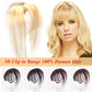 Clip In Bangs Human Hair Extensions Bleach Blonde Hand - Crafted Small Toppers Hair Invisible Thin Forehead Bangs Hairpiece