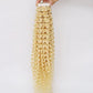 Kinky Curly Tape In Hair Extensions #613 Bleach BLonde Color