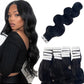 Natural Black Tape In Extensions for Black Women Human Hair Body Wave