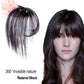 Hair Toppers Clip In Toppers with 3D Air Bangs Hair for Women Mini Short Straight Hair Bangs Hairpieces for Hair