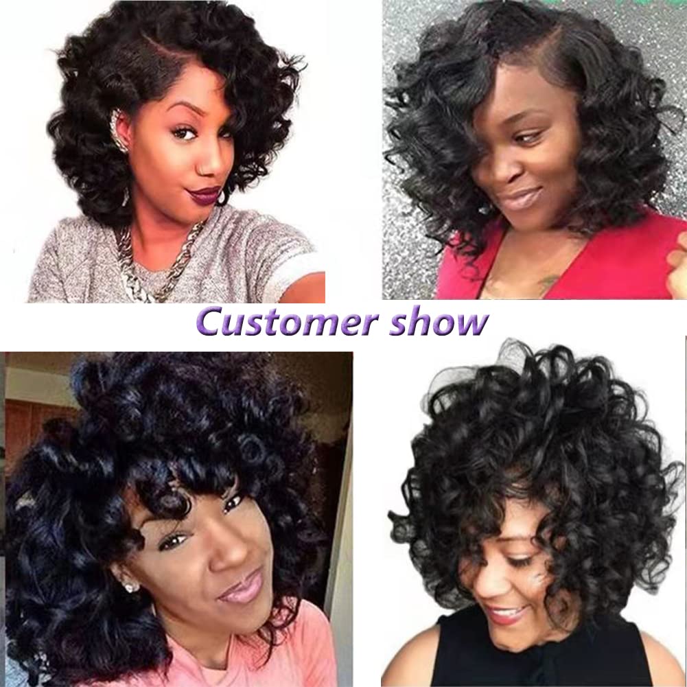 Curly Hair Extensions for Braids Wet and Wavy Human Hair Bundles Extensions for Black Woman